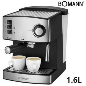 Bomann Machine A Café Expresso Acier Inoxydable-15 Bar -1.6L -Es1186Cb - Noir/Inox