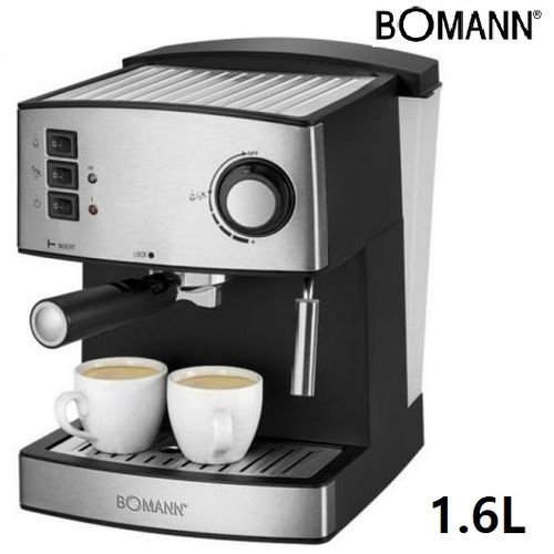 Bomann Machine A Café Expresso Acier Inoxydable-15 Bar -1.6L -Es1186Cb - Noir/Inox