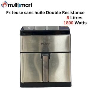 Friteuse Air Fryer Double Resistance multifonction Sans Huile 8L 1800W Multismart MS-AF3638