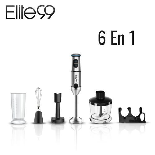 Bras Mixeur Plongeant 6 En 1 - 1600W avec 6 accessoires Elite99 ELT2600