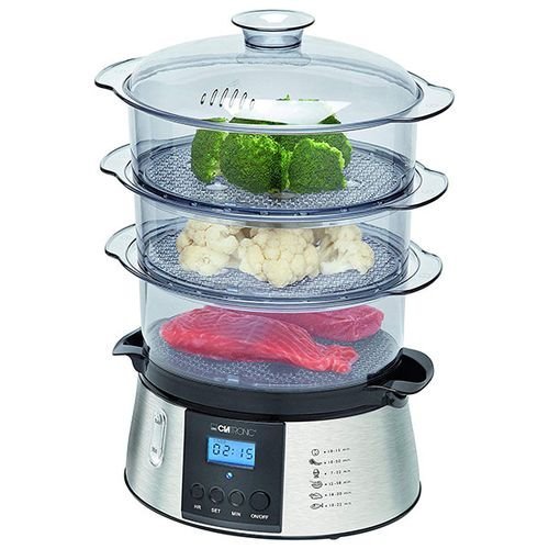 Cuiseur Vapeur Électrique En Inox 800W Clatronic DG3547