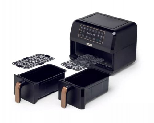 Friteuse Électrique À Air Chaud 1700W 8L Double Panier Kenwood HFP70.000BK – Image 3