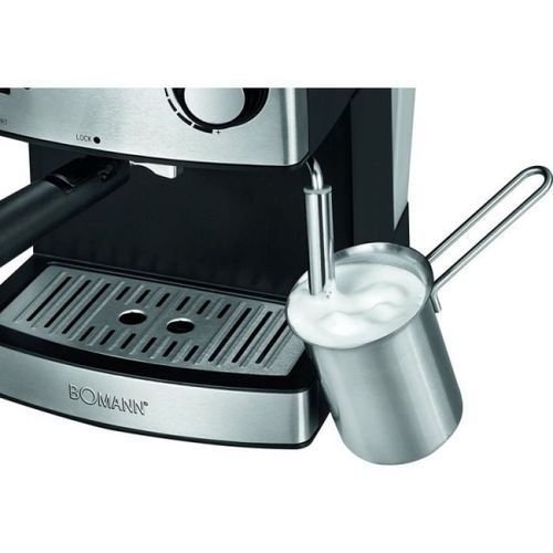 Bomann Machine A Café Expresso Acier Inoxydable-15 Bar -1.6L -Es1186Cb - Noir/Inox – Image 3