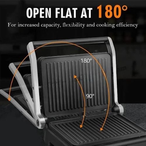 Panineuse Et Grill - 1800W - Ouverture 180° SilverCrest GC5408A-CB – Image 5
