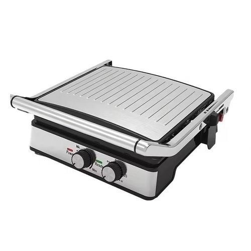 Grill & Pannini Electrique XL en inox 2000W BRANDMANN BR-SM-002 – Image 2