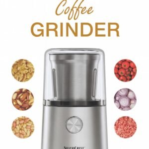 Moulin inox 2 en 1 Multifonction Epice et Café 200W 85G SilverCrest CG9701A-CB