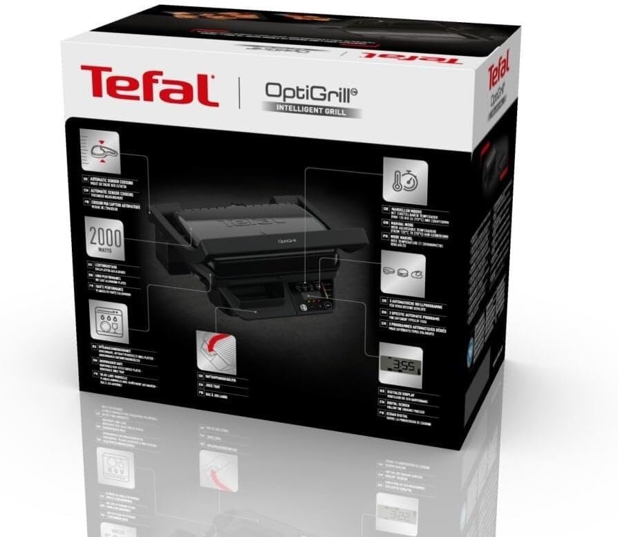 Grill À Viande Électrique 2000W OptiGrill Tefal GC7P0810 – Image 9