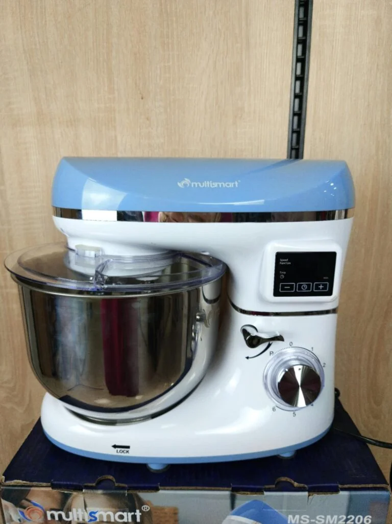 Pétrin Double Crochet Multismart 6.2L 1500W 3Kg – Bleu/Blanc MS-SM2206 – Image 2