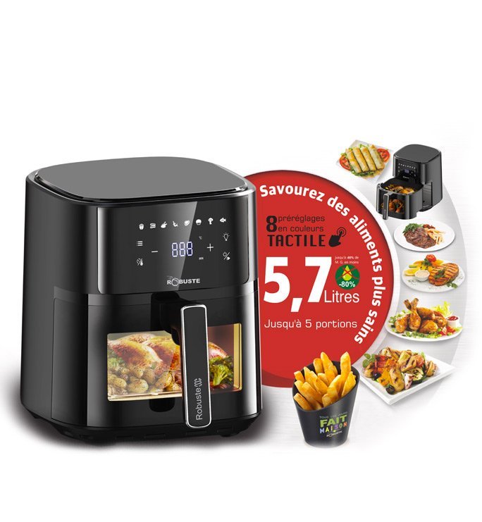 Airfryer – 5.7 Litres - 1700W – Tactile AF6 Robuste