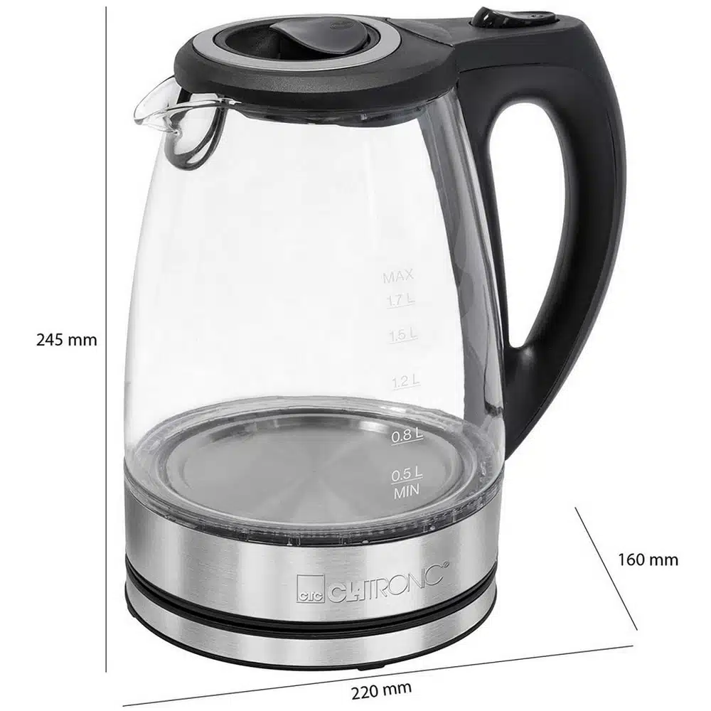 Bouilloire Électrique En Verre 1.7L Clatronic WKS3744 – Image 3