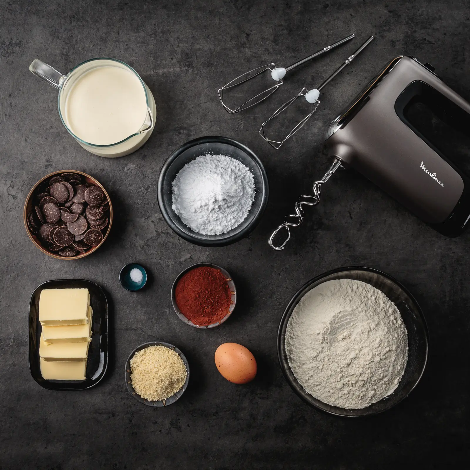 Batteur Moulinex PowerMix Silence 600W - 7 accessoires Moulinex HM653910 – Image 2