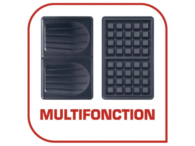 Panineuse Multifonctionnel Pour Gaufres Et Des Sandwichs 700W Snack Time Tefal SW341812 – Image 5