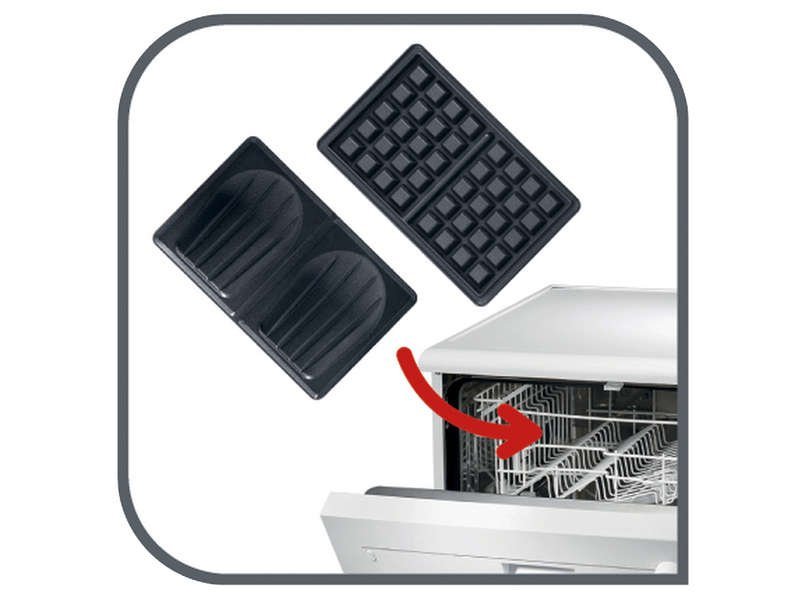 Panineuse Multifonctionnel Pour Gaufres Et Des Sandwichs 700W Snack Time Tefal SW341812 – Image 7