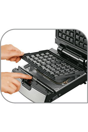 Gaufrier et grill inox 3 en 1snack Tefal SW857D12 – Image 5
