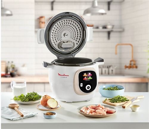 Cookeo Blanc Moulinex 180 recettes 1600W Ref CE85BA10 – Image 5