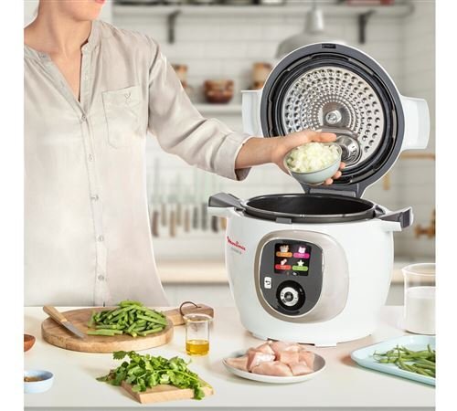 Cookeo Blanc Moulinex 180 recettes 1600W Ref CE85BA10 – Image 9