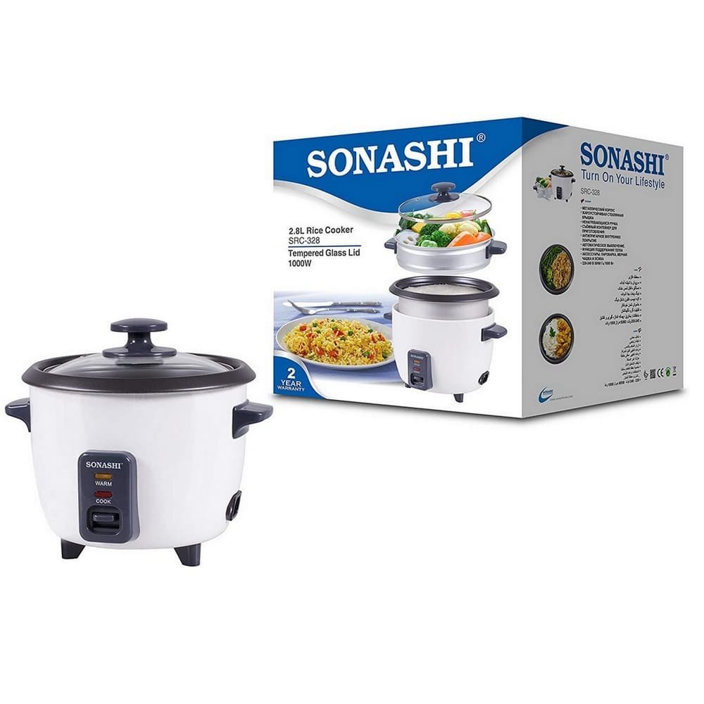 Cuiseur à riz Vapeur 1000W 2.8L Sonashi SCR-328 – Image 3