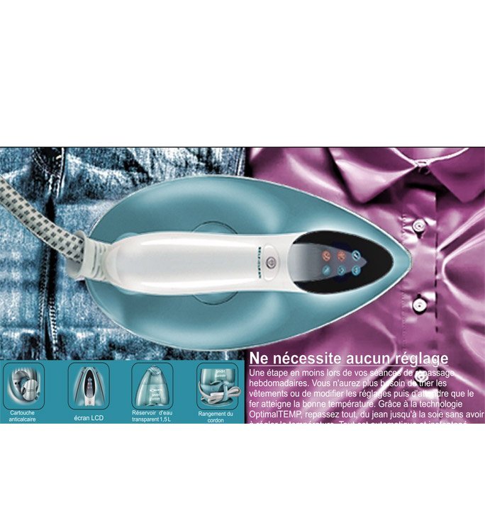 Centrale vapeur smart 2400W 1.5 L Ecrant LCD Robuste – Image 4