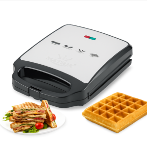 Panineuse et Gaufrier XL 2 en 1- 1200 W Matrix Mx-9001